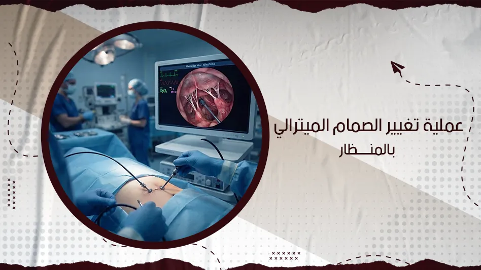 عملية تغيير الصمام الميترالى بالمنظار